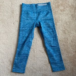 Blue Seamless Under Armour Cropped Leggings